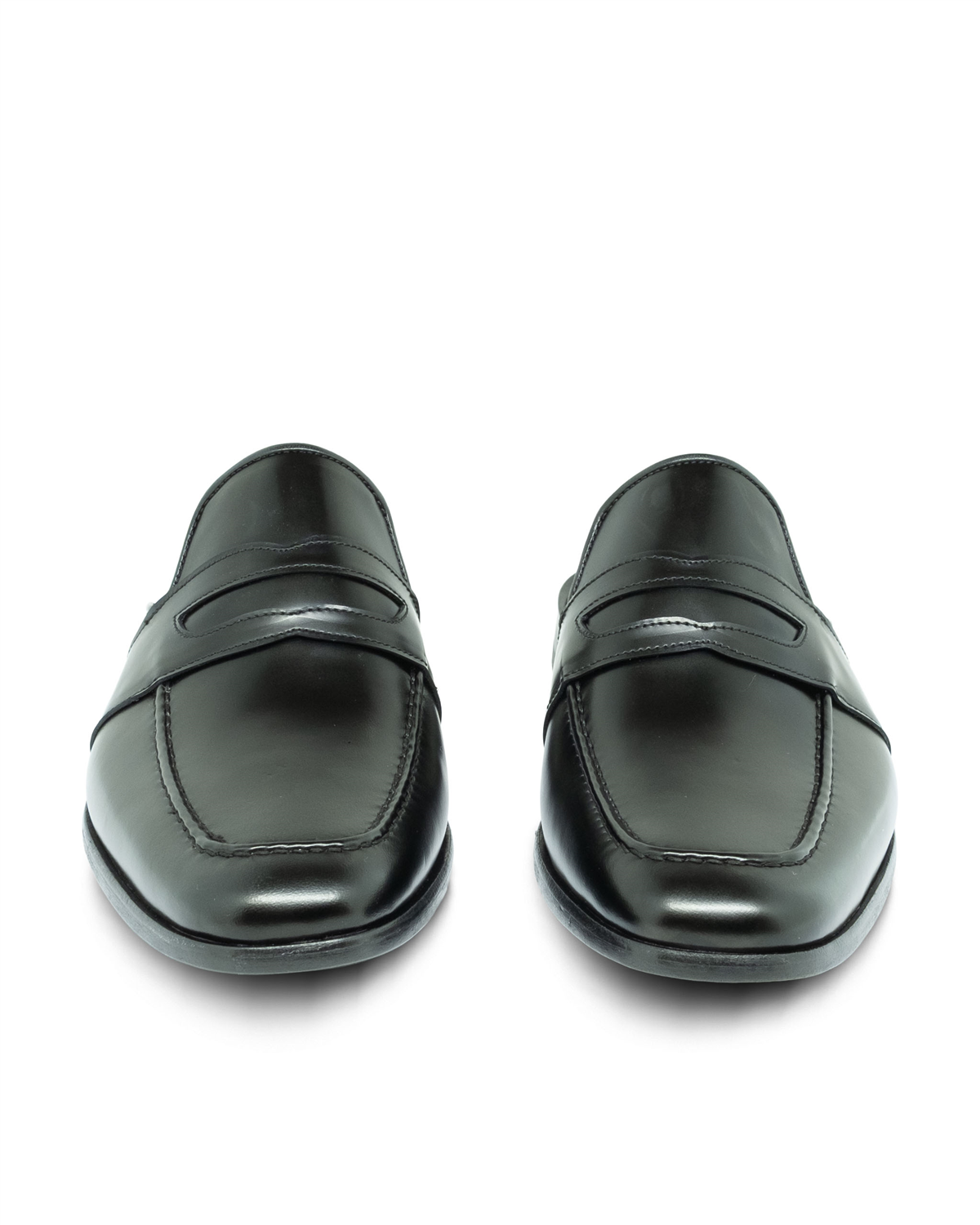 VARIO Hakiki Deri Erkek Terlik Loafer R68 SIYAH ACMA (Black Turning)