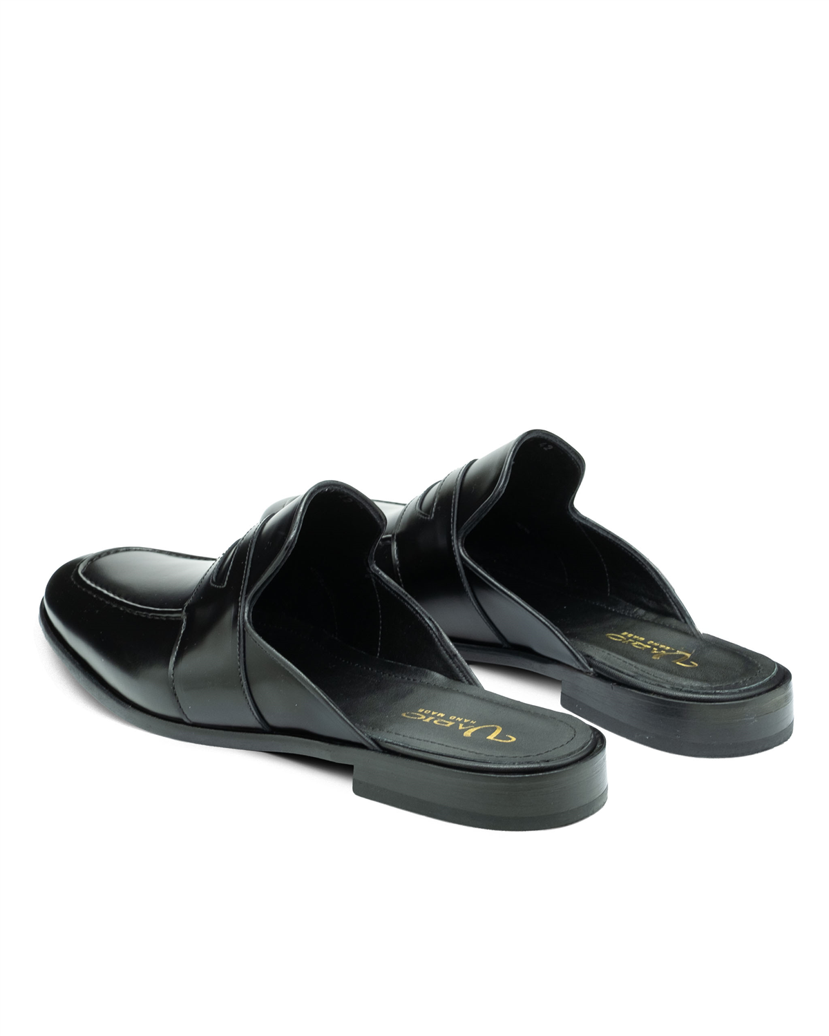 VARIO Hakiki Deri Erkek Terlik Loafer R68 SIYAH ACMA (Black Turning)