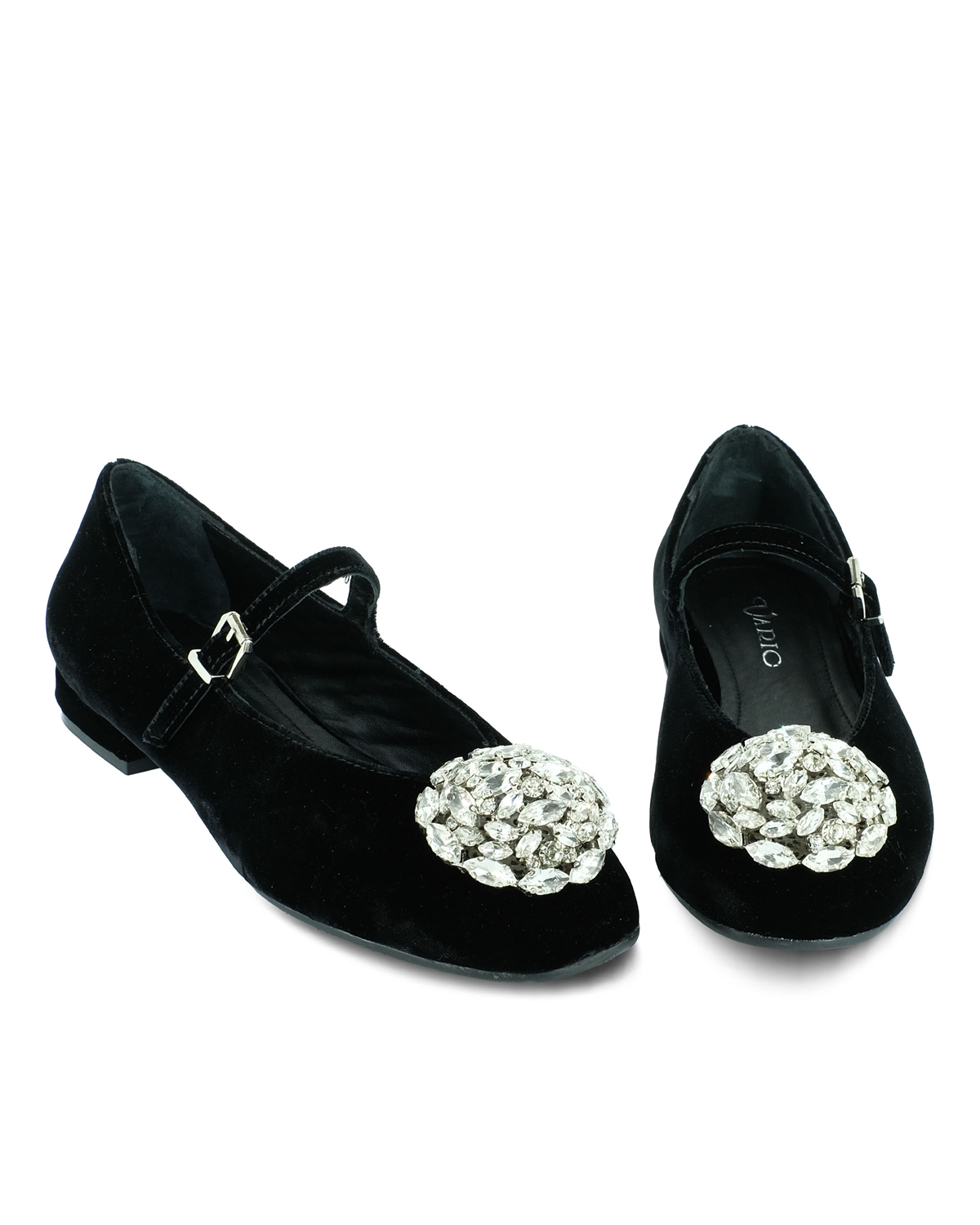 VARIO Kadife ve Hakiki Deri Babet Z368 SIYAH KADIFE (Black Velvet)