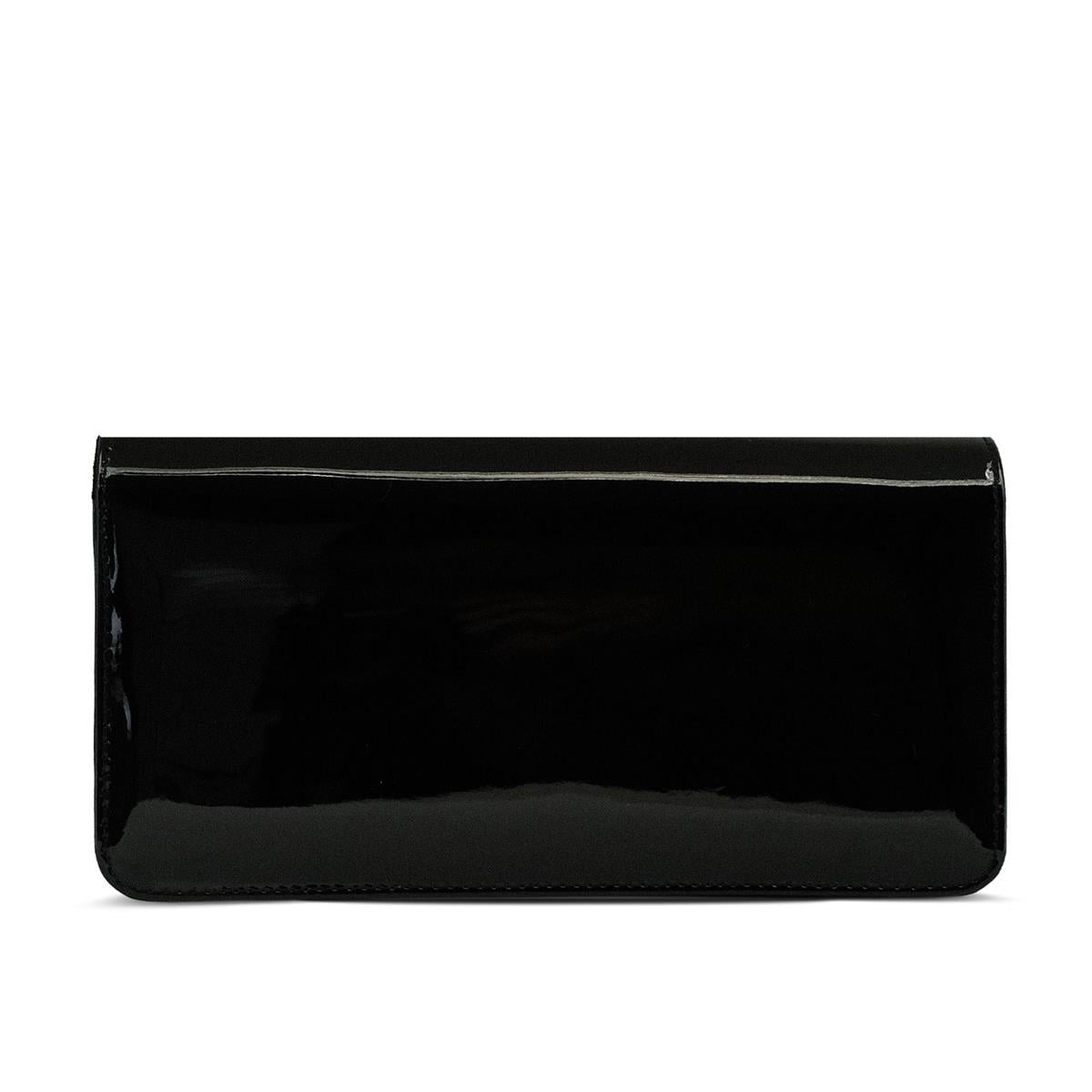 VARIO Taşlı Kadın Çanta 366 SIYAH RUGAN (Black Patent Leather)