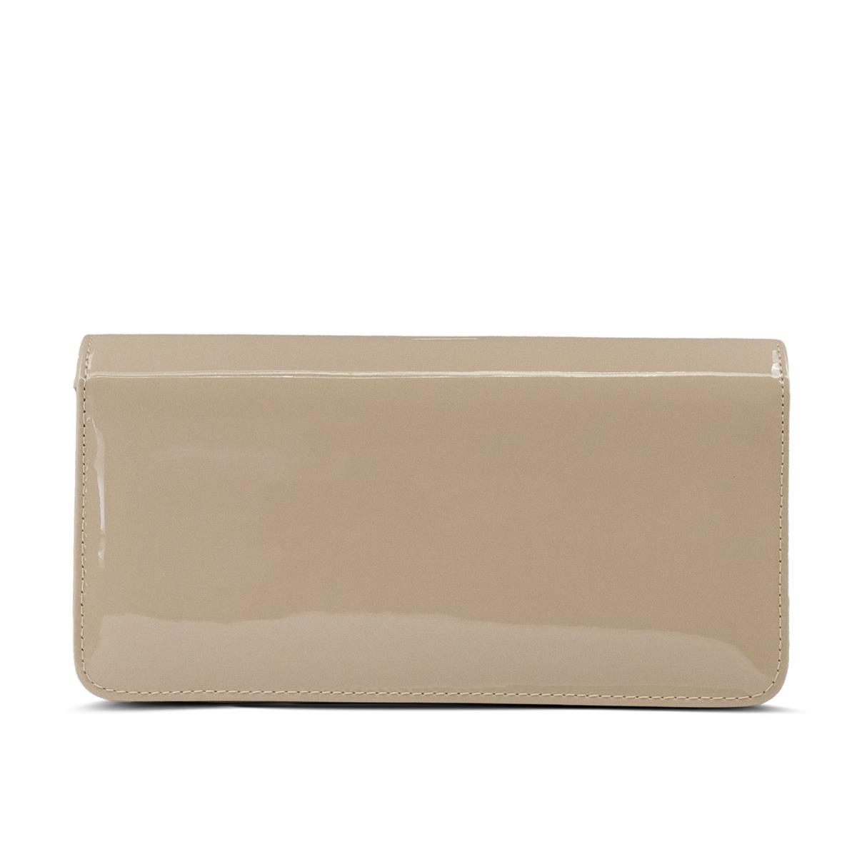 VARIO Taşlı Kadın Çanta S73 PUDRA RUGAN (Powder Patent Leather)