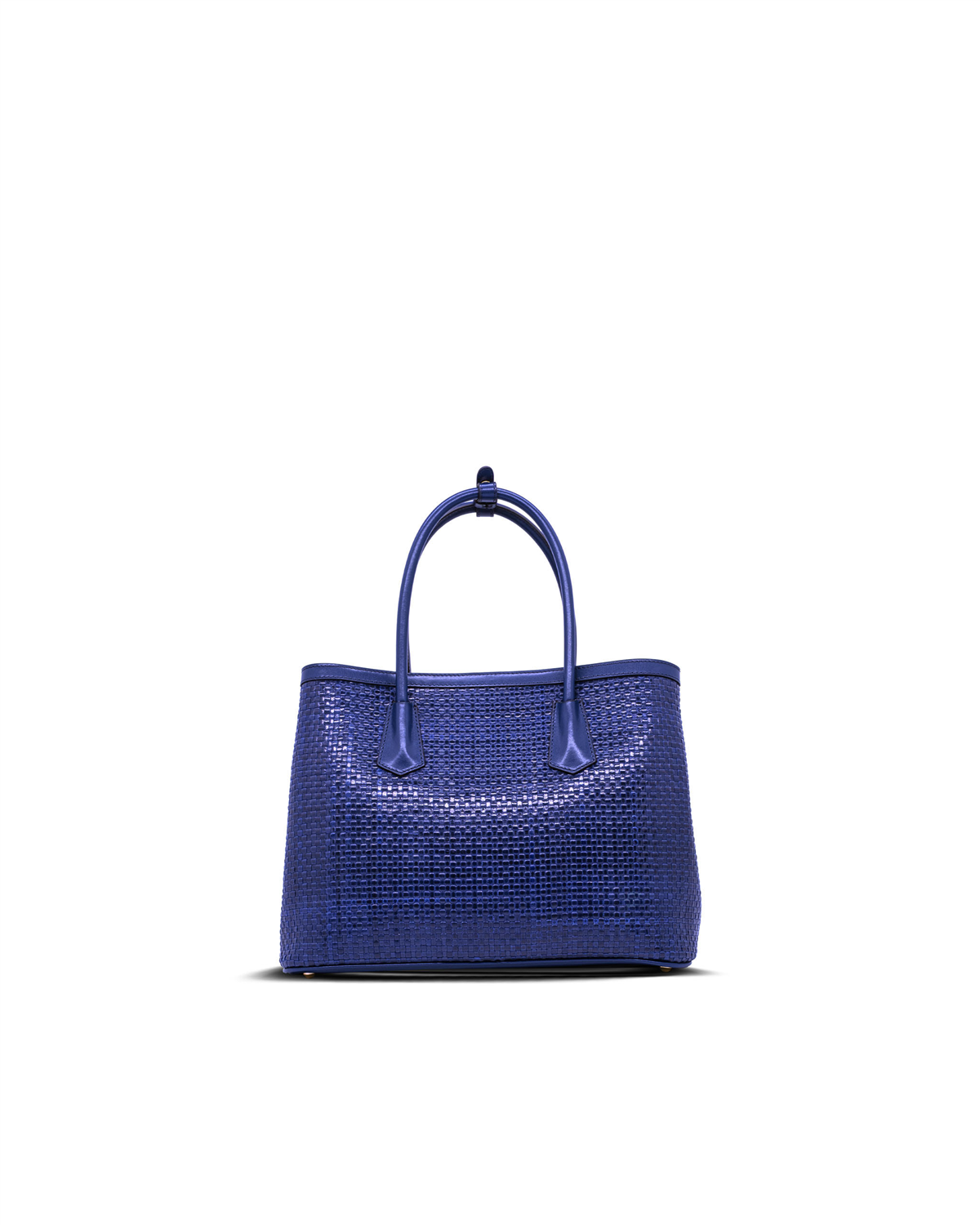 VARIO Hakiki Deri Örgü Kadın Çanta Y94 LACİVERT ÖRGÜ (Navy Blue Knit)