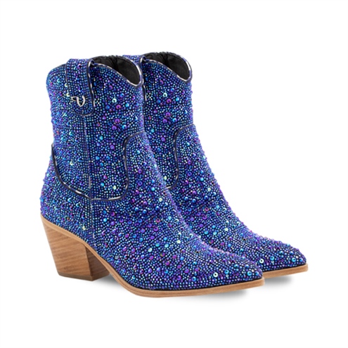 VARIO LACİVERT SUET MAVİ TAŞLI