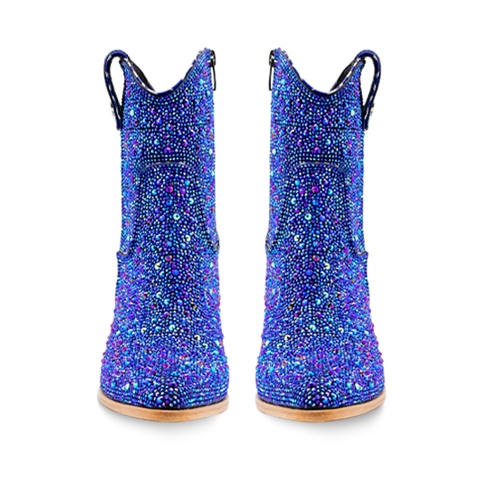 VARIO LACİVERT SUET MAVİ TAŞLI