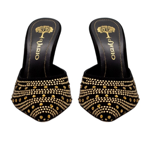 VARIO SIYAH SUET - GOLD