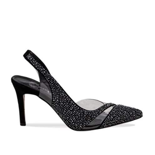 VARIO SIYAH SUET TAŞLI (Black Suede Stone)