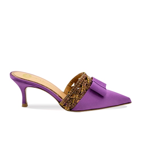 VARIO KUMAS SATEN LILA BAKIR R8459