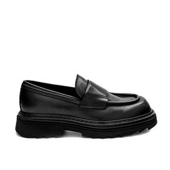 ATTIMONELLIS Hakiki Deri Loafer Erkek Ayakkabı 7107 BLACK (Siyah)