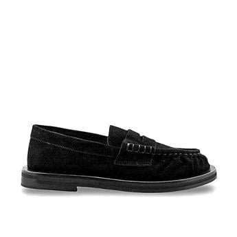 ATTIMONELLIS Hakiki Deri Makosen Erkek Ayakkabı Z524 SÜET SİYAH C03 (Suede Black)