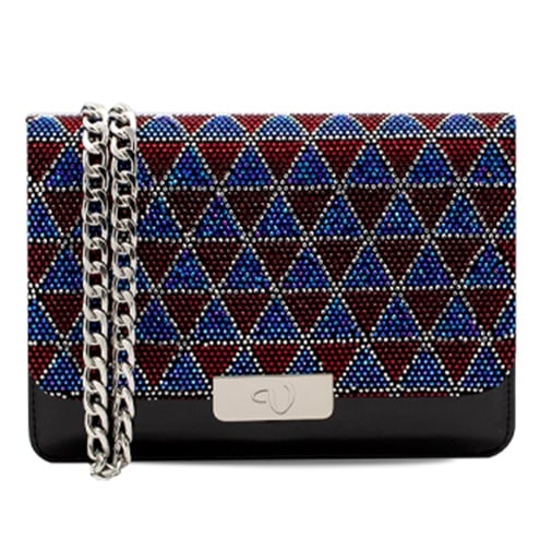 VARIO SIYAH RUGAN MAVI BORDO TAŞLI