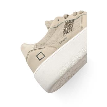 D.A.T.E. Hakiki Deri Spor Kadın Ayakkabı Z624 BEJ+BEJ SÜED (Beige+Beige Suede)