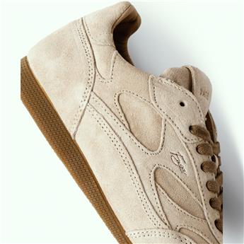 D.A.T.E. Hakiki deri alçak bilekli spor ayakkabı 455 BEJ SUET (Beige Suede)