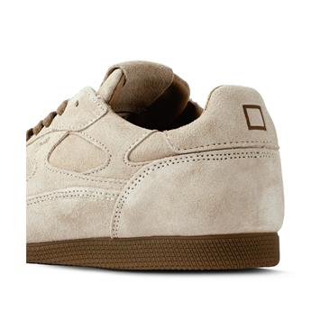 D.A.T.E. Hakiki deri alçak bilekli spor ayakkabı 455 BEJ SUET (Beige Suede)