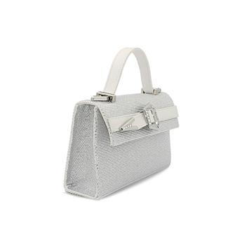 GEDEBE GÜMÜŞ SATEN BEYAZ + KRISTAL