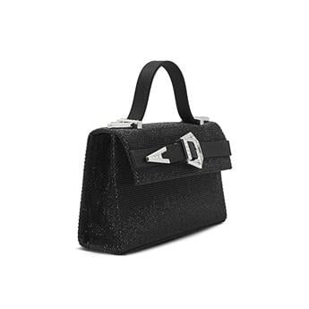 GEDEBE SATEN SIYAH + KRISTAL