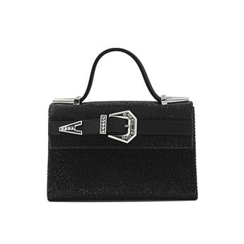 GEDEBE SATEN SIYAH + KRISTAL