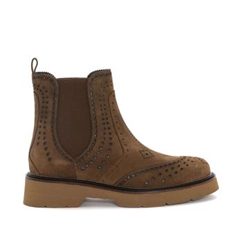 JIMMYB Hakiki Süet Deri Lastik Bantlı Kadın Bot Z188 TABA SÜET (Tan Suede))