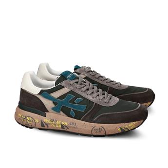 PREMIATA 7864 DARK GREEN+DARK BROWN