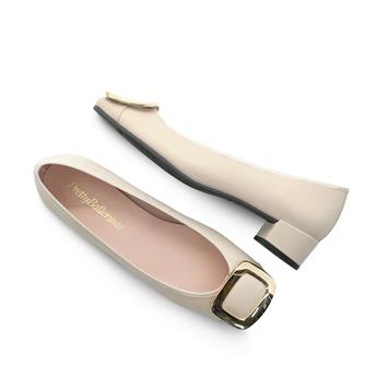 PRETTYBALLERINAS Hakiki Deri Tokalı Kadın Ayakkabı S97 SHADE ROSE COTON ROSATO