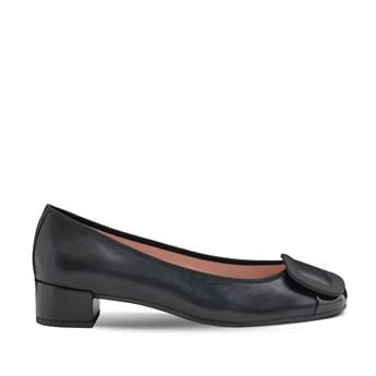 PRETTYBALLERINAS Hakiki Deri Tokalı Kadın Ayakkabı D42 SHADE NEGRO/COTON NEGRO