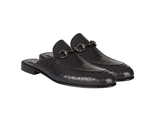 VARIO CROCO PRINTED PYTHON BLACK