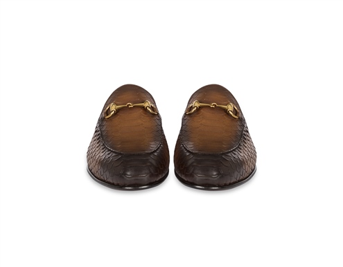 VARIO CROCO PRINTED PYTHON CAMEL CHOCO