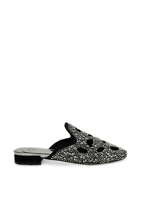 VARIO SIYAH SUET R5496 - GÜMÜŞ