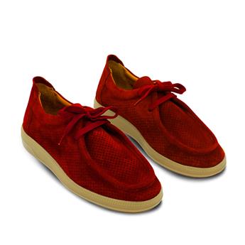 VARIO Hakiki Yarma Süet Deri, Kauçuk Taban Ayakkabı Z632 YARMA SÜET BORDO (Split Suede Burgundy)