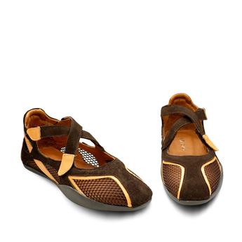 VARIO Hakiki Yarma Süet File Babet Z590 YARMA SUET KAHVE 490 C63 (Split Suede Brown)