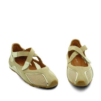 VARIO Hakiki Yarma Süet File Babet Z631 YARMA SÜET BEJ (Split Suede Beige)