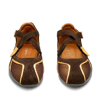 VARIO Hakiki Yarma Süet File Babet Z590 YARMA SUET KAHVE 490 C63 (Split Suede Brown)