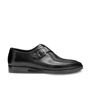 VARIO Hakiki Deri Tokalı Erkek Ayakkabı 053 SIYAH (Black)