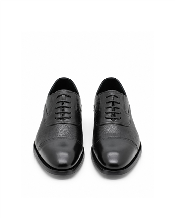VARIO Hakiki Deri Kösele Taban Erkek Ayakkabı 053 SIYAH (Black)