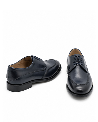 VARIO Hakiki Deri Bağcıklı Erkek Ayakkabı 051 LACİVERT (Navy blue)