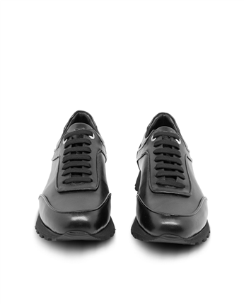 VARIO Hakiki Deri Bağcıklı Erkek Ayakkabı 053 SIYAH (Black)