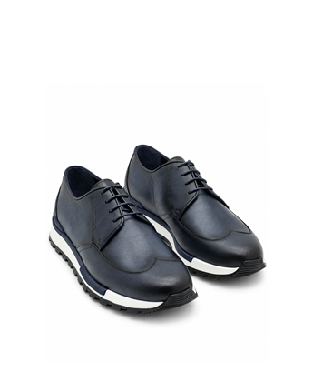 VARIO Hakiki Deri Erkek Ayakkabı – Kauçuk Taban 051 LACİVERT (Navy blue)