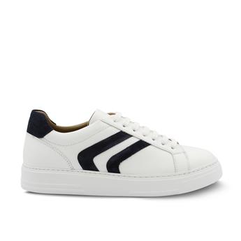 VARIO BEYAZ LACİVERT SÜET (White Navy Blue Suede)