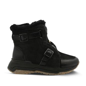 VARIO SIYAH DERI/SIYAH SUET (Black Leather - Black Suede)