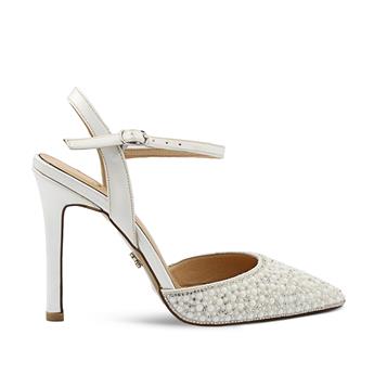 VARIO BEYAZ SATEN - TAŞLI (White Satin Stoned)