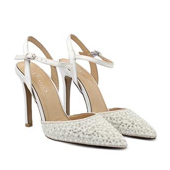 VARIO BEYAZ SATEN - TAŞLI (White Satin Stoned)