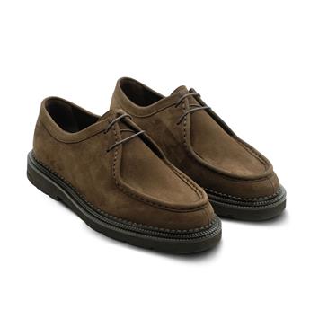 VARIO Bağcıklı Kaymaz Taban Erkek Ayakakabı 381 KAHVE SÜET(Brown Suede)