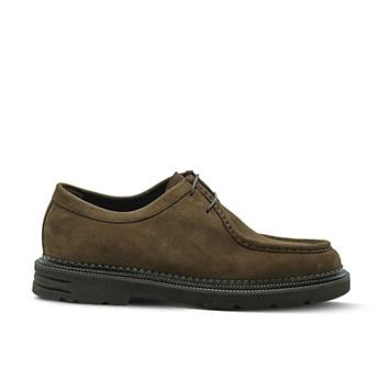 VARIO Bağcıklı Kaymaz Taban Erkek Ayakakabı 381 KAHVE SÜET(Brown Suede)