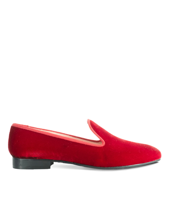 VARIO279 29 V1VARIO Kadife Loafer Z640 KIRMIZI KADİFE (Red Velvet)