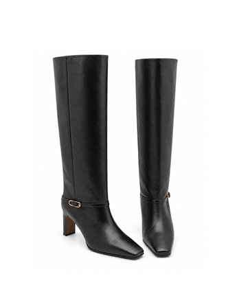 VARIO Hakiki Deri Çizme 053 SIYAH (Black)
