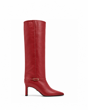 VARIO28669VARIO Hakiki Deri Çizme 371 BORDO (burgundy)