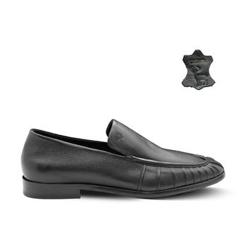 VARIO Hakiki Geyik Deri Erkek Ayakkabı Z455 ORJ. SIYAH GEYIK (Org.Black Deer)