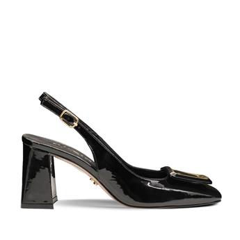 VARIO Hakiki Rugan Deri Tokalı Ayakkabı 366 SIYAH RUGAN (Black Patent Leather)