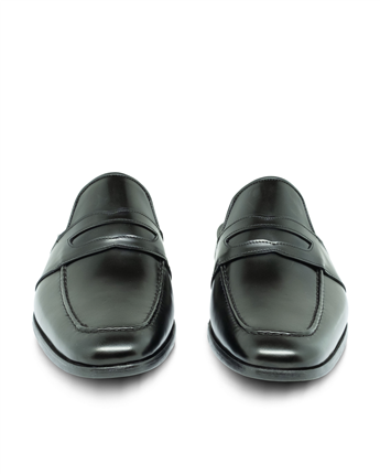 VARIO Hakiki Deri Erkek Terlik Loafer R68 SIYAH ACMA (Black Turning)
