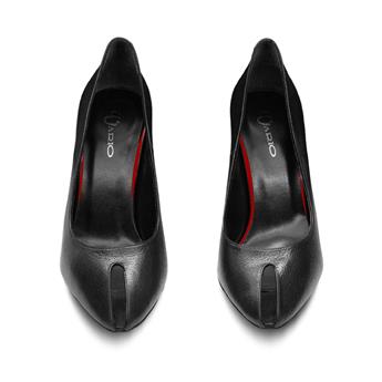 VARIO Hakiki Deri Yüksek Topuklu Kadın Ayakkabı 053 SIYAH (Black)