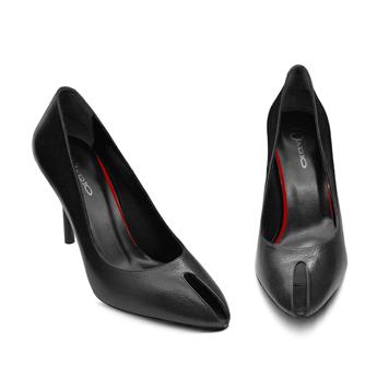 VARIO Hakiki Deri Yüksek Topuklu Kadın Ayakkabı 053 SIYAH (Black)
